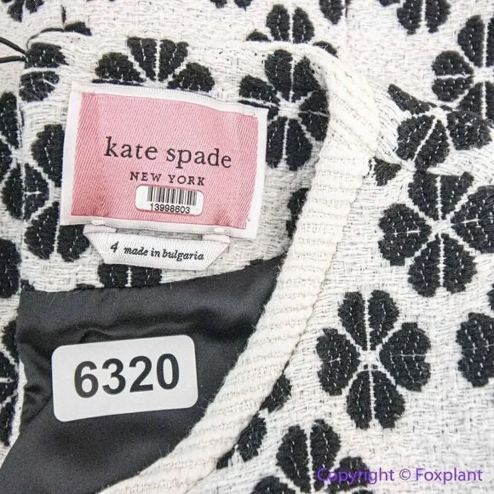 Kate Spade New‎ York Rent The Runway Pre-Loved Spade Tweed flora print Dress, 4